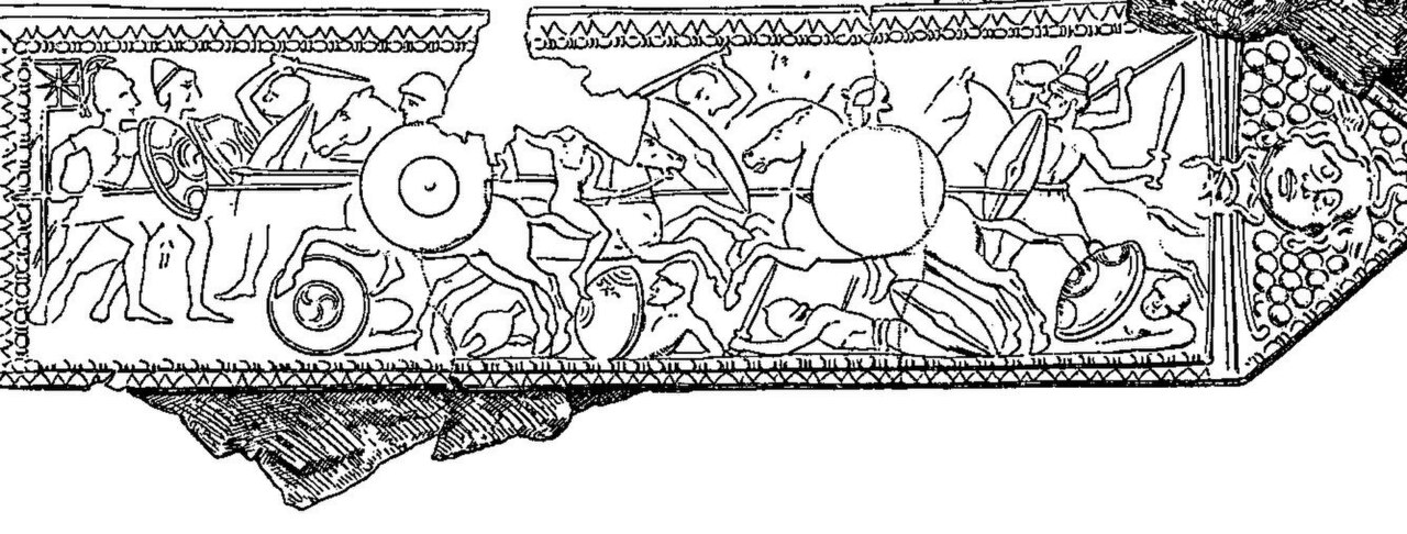 Rome wins the Battle of Magnesia historical illustration