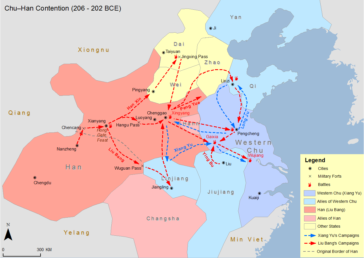 Battle of Gaixia historical illustration