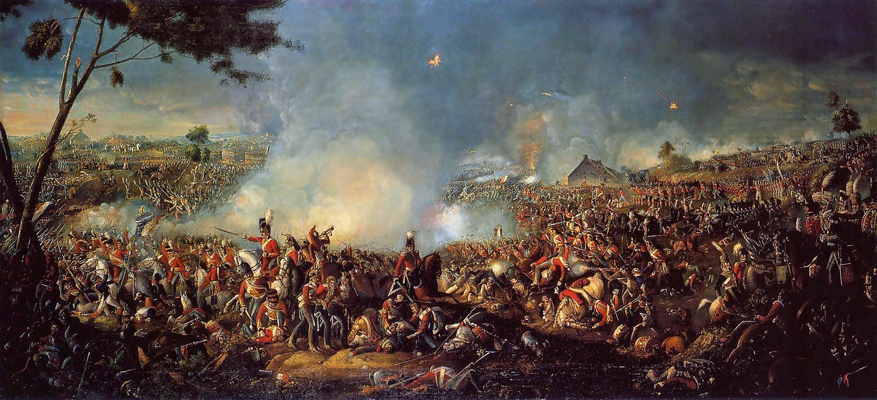 Battle of Waterloo historical illustration