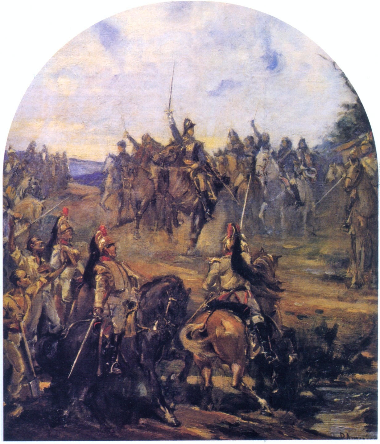 Pedro declares Brazil's independence historical illustration