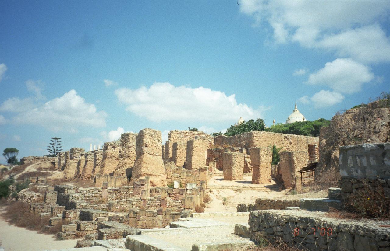 Rome destroys Carthage historical illustration