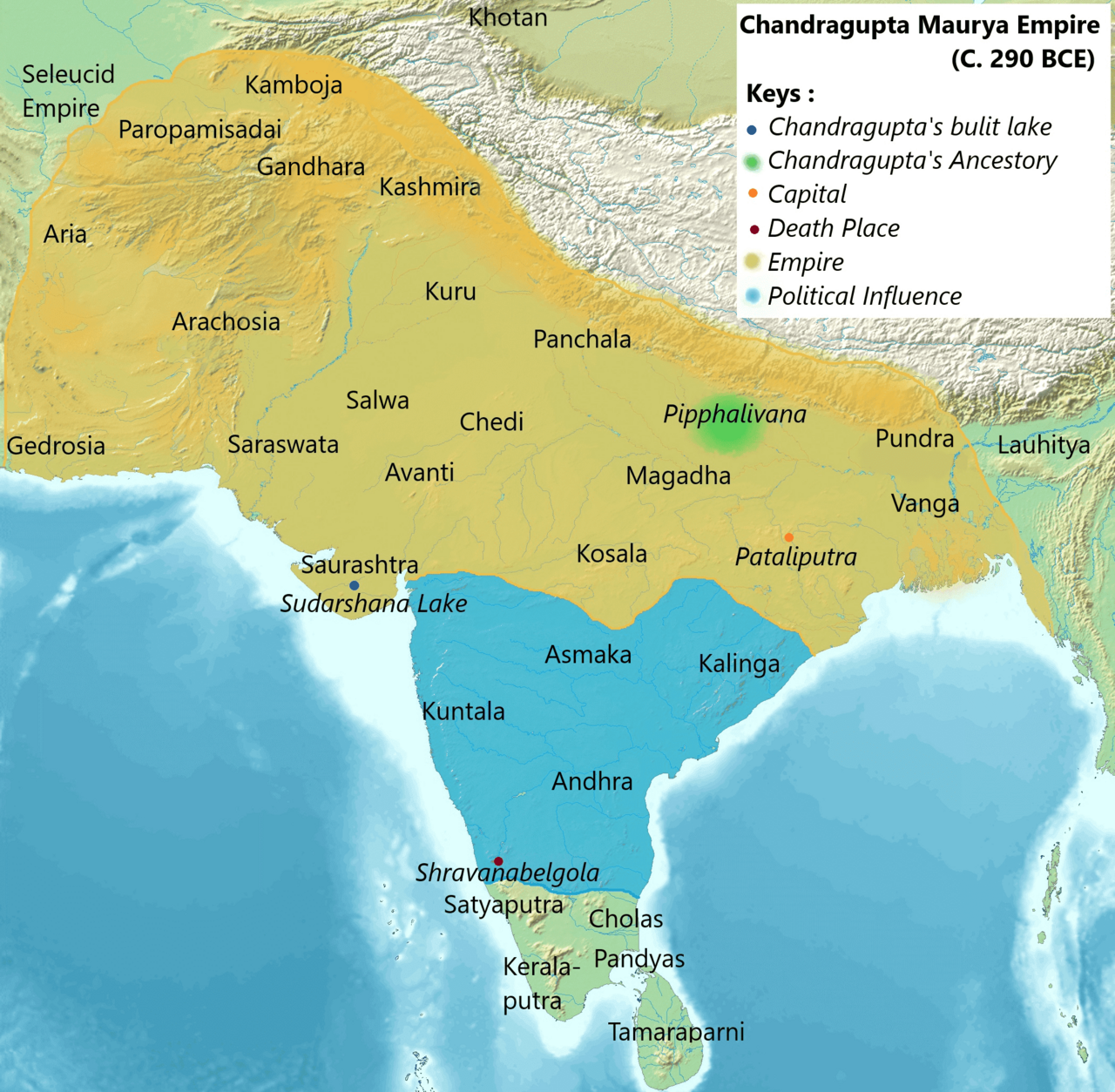 Chandragupta becomes Mauryan emperor historical illustration
