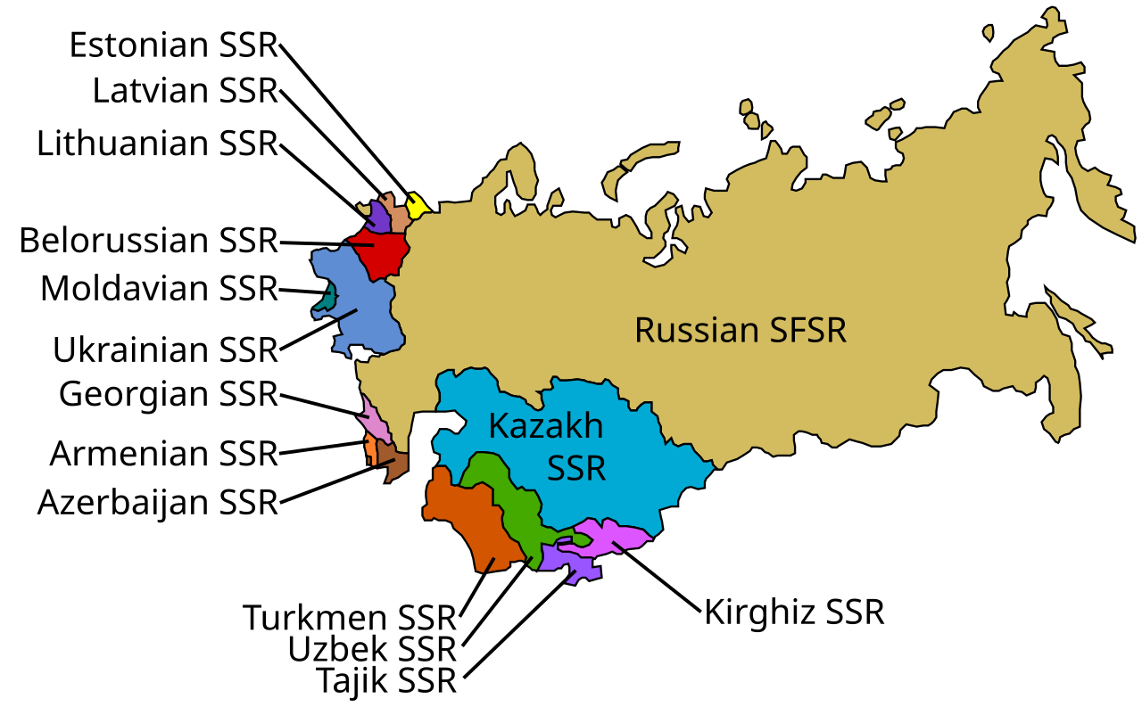 Dissolution of the Soviet Union historical illustration