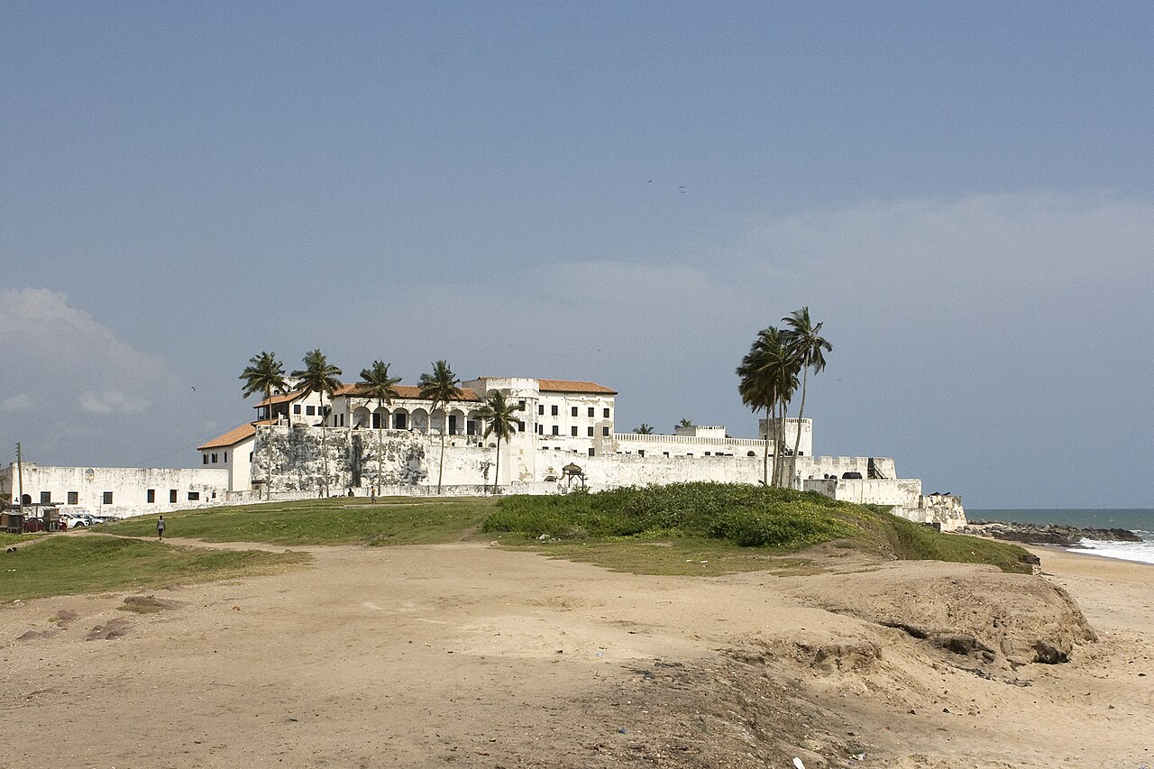 Elmina Castle is built historical illustration