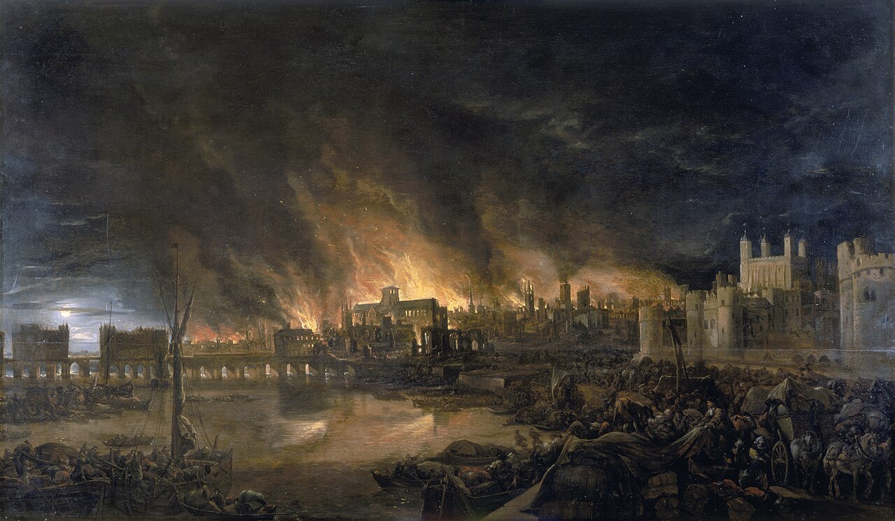 Great Fire of London historical illustration