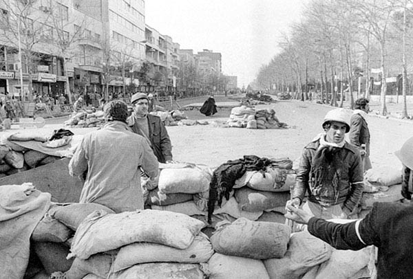 Iranian Revolution historical illustration