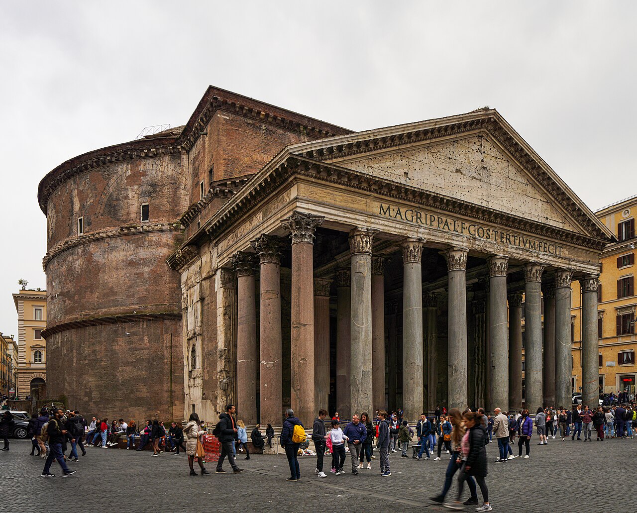 Hadrianic Pantheon is completed historical illustration