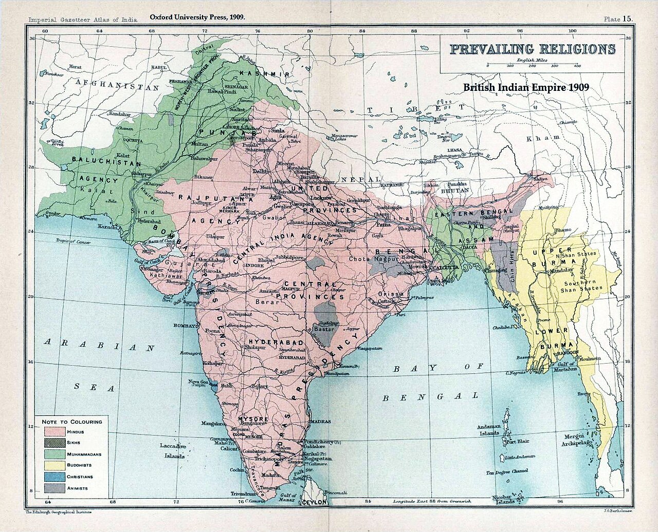 Partition of India historical illustration