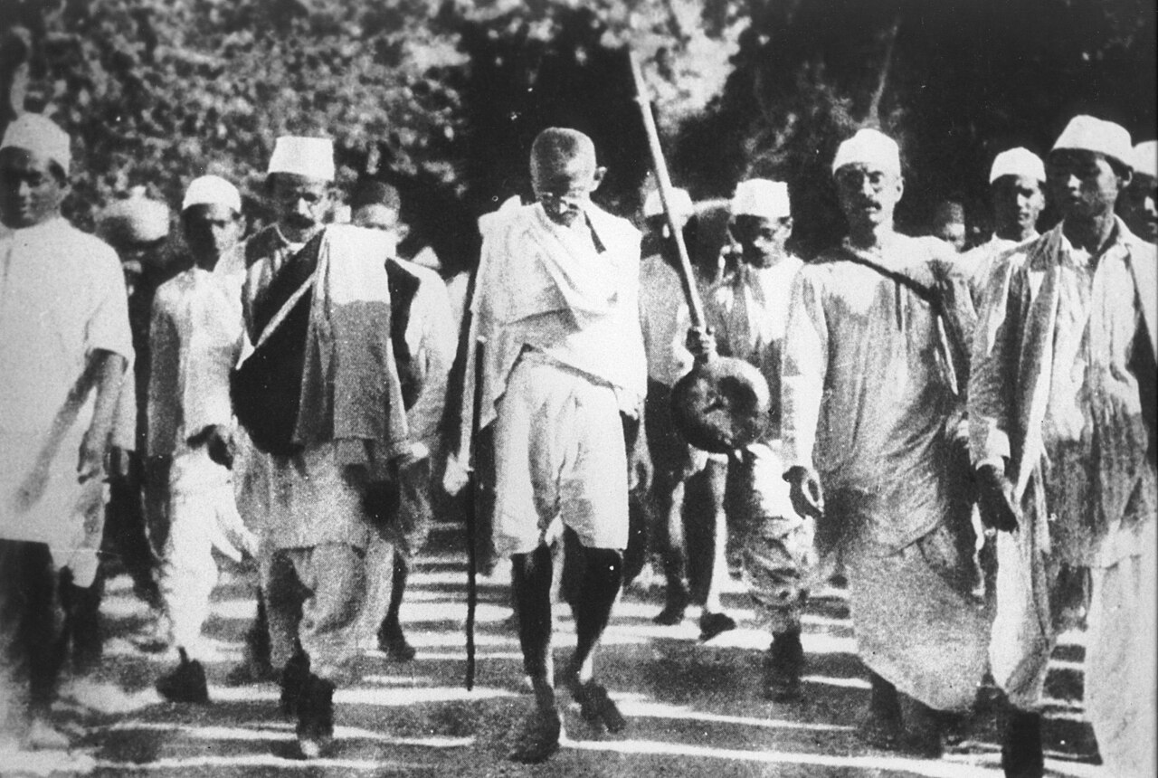 Salt March historical illustration