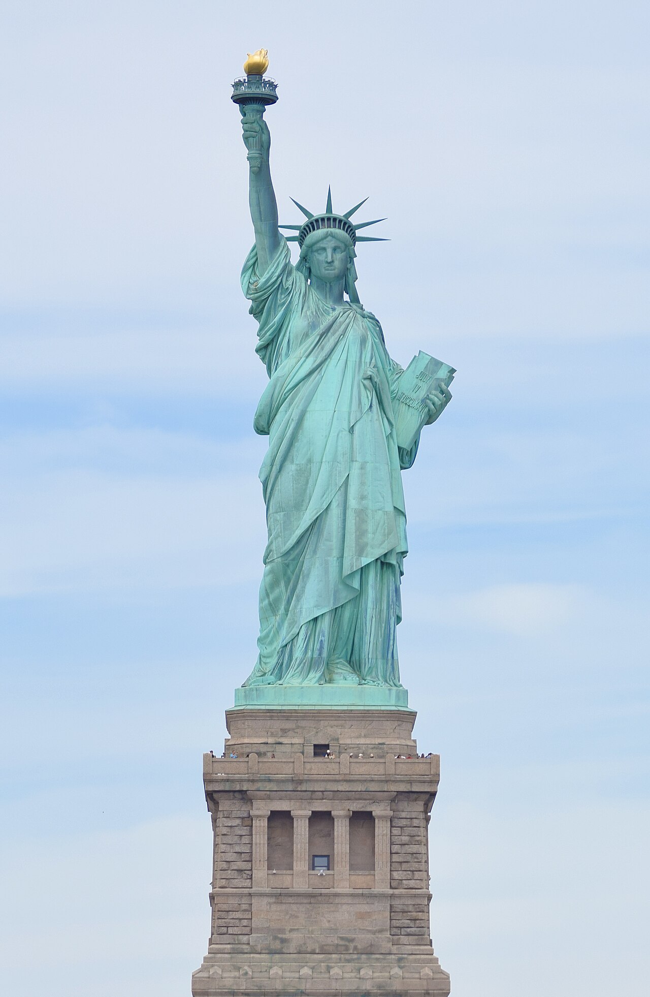 Statue of Liberty is dedicated historical illustration