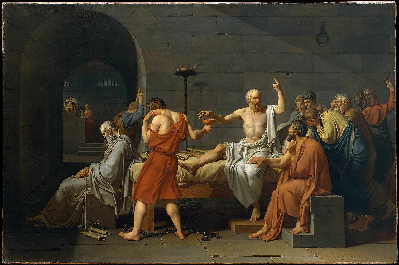 Trial and Death of Socrates historical illustration